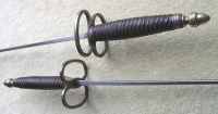 Pair elegant late 18th century French foils